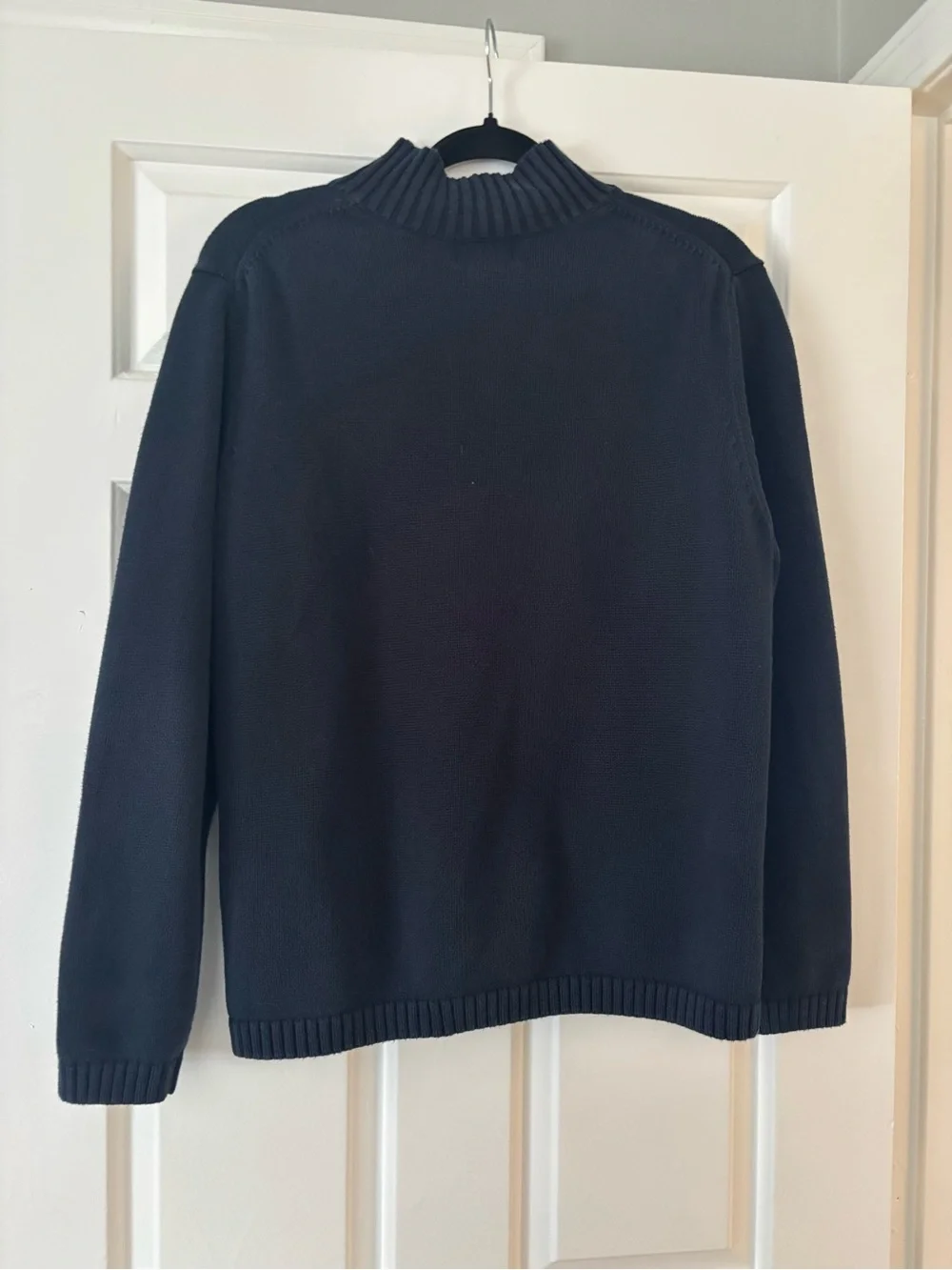 LL Bean Full Zip Up - Mock Neck Sweater - Women’s XL - Classic Preppy - Like New